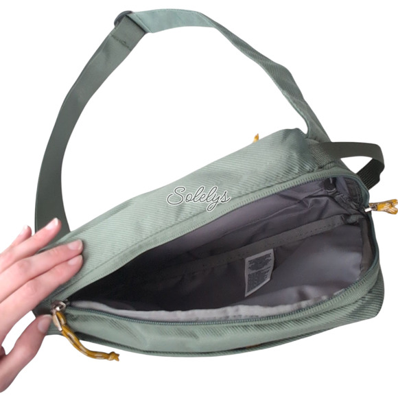 The North Face Field Bag Crossbody TNF Wreath Green Thyme Yellow RARE OG Style - Picture 5 of 13